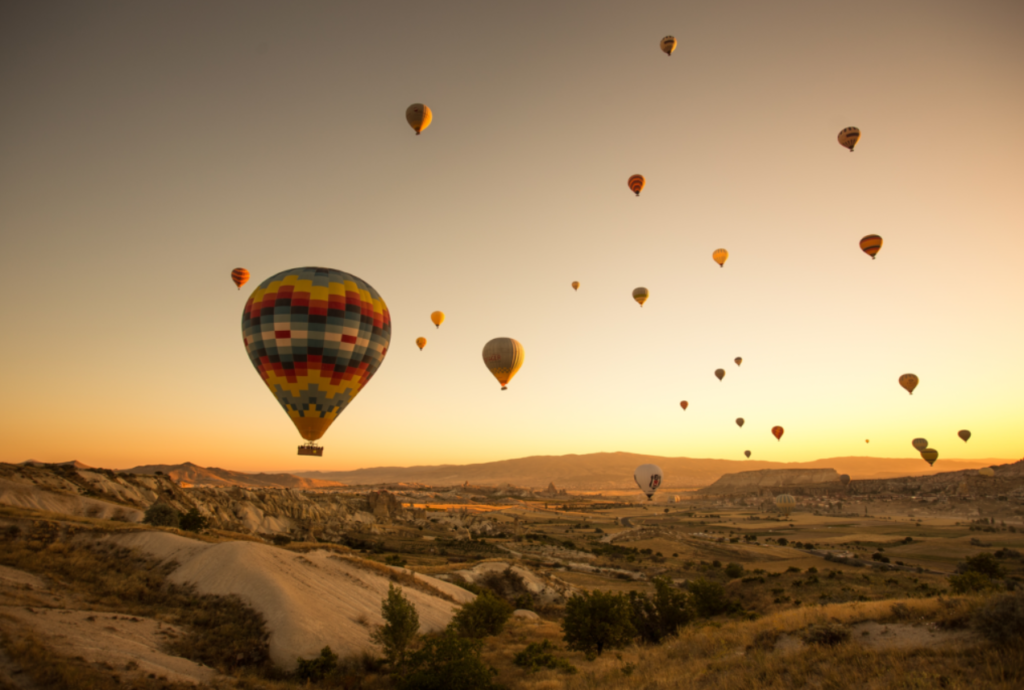 Hot air balloon ride in Cappadocia